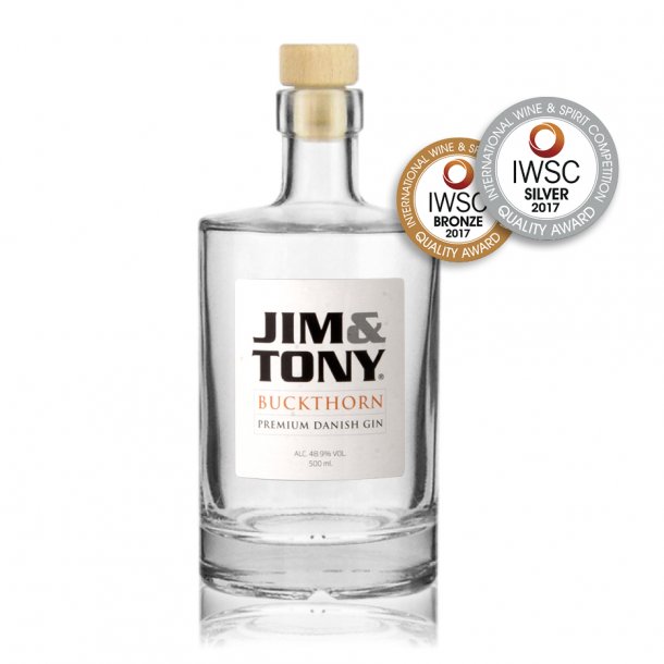 Jim &amp; Tony Premium Gin 500ml.